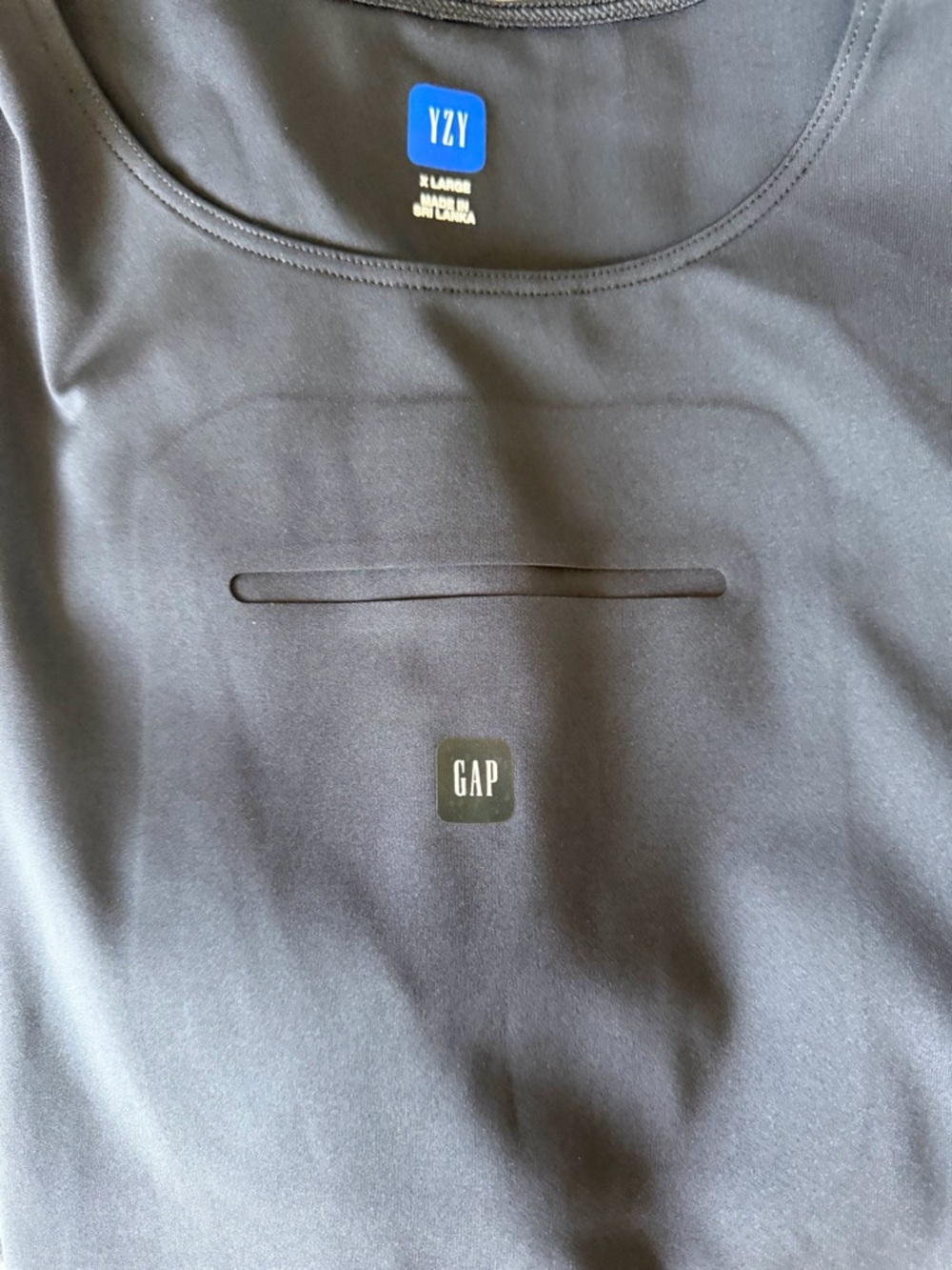 2 GAP YZY dark gray Crewneck Tops selling both together.